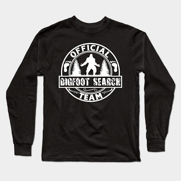 Official Bigfoot Search Team Long Sleeve T-Shirt by Dylante